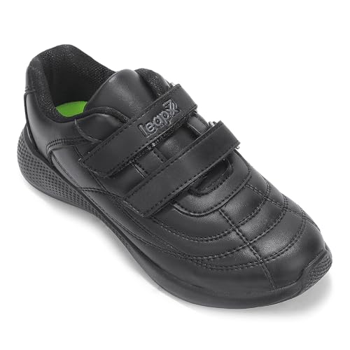 Image of Liberty Lucy & Luke FUNRUN-E Casual Shoes for Kids - Black & White Slip-On Sneakers for Boys & Girls | Memory Foam Insole, Lightweight Everyday Shoes for School, Play, Daycare & Family Outings
