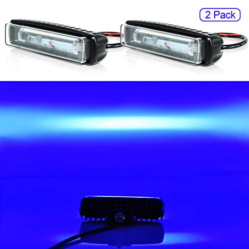 LED Forklift Light 2 Pack Warehouse Warning Light Truck Safety Light Blue Zone Warning Lights (30W, DC 12-80V)