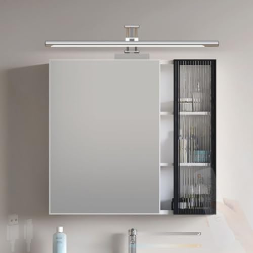 Applique murale LED avec télécommande, lampe de salle de bain sans fil orientable 350°