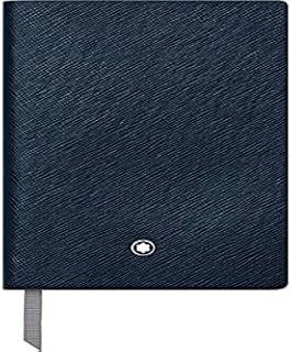 Montblanc Fine Stationery 118037 Notebook Leather Cover Indigo Lined Pages 14 x 9 cm