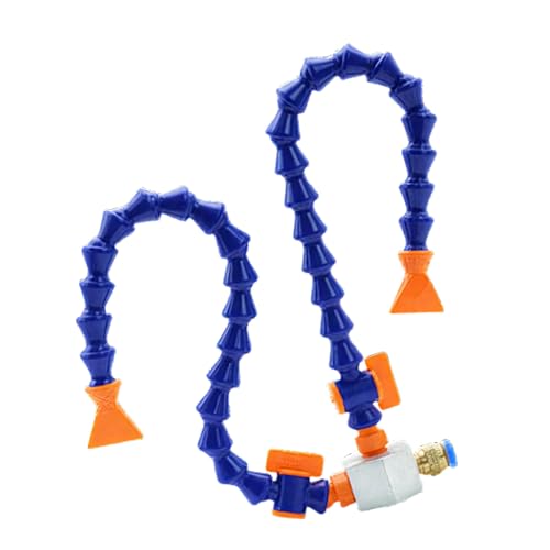 Magnetfuß mit Anschluss, verstellbarer Magnetfußhalter für Öleinspritzer mit stabiler Halterung, einfache Installation für mechanische Rohre Double tube 19.7 in Flat Nozzle