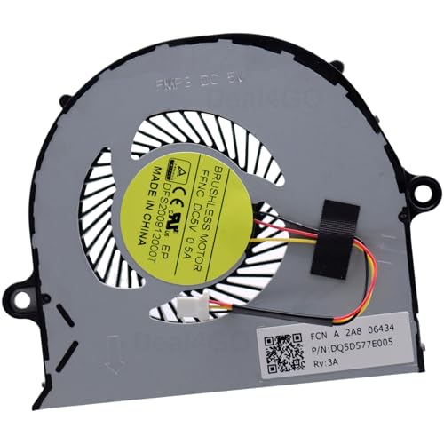 Ventilateur CPU Acer Aspire E5-571 performant contre surchauffe PC portable Deal4GO 0,8cm