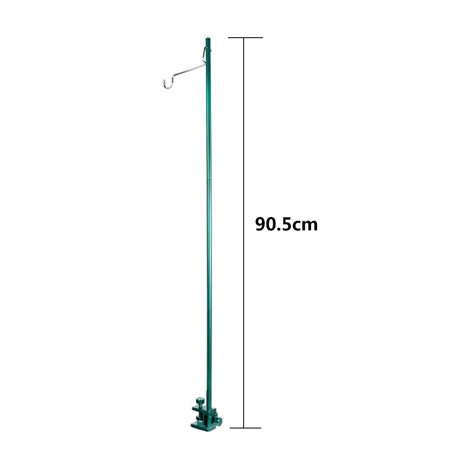 Supporto per infusione pieghevole Medical Liquid Hook Rack in alluminio per casa/ospedale/clinica, supporto portatile per infusione con pratica confezione (verde scuro)