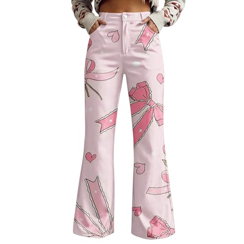 Pantalon d'été chic pour femme couleur rose S coupe fluide haut de gamme