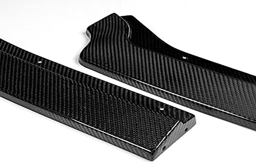 HYPERSPEED Real Carbon Fiber Front Bumper Spoiler Lip 3PCS GT-Style Fit for 2018 2019 2020 2021 2022 2023 Ford Mustang, Car Mods Exterior Accessories Replacement Assembly, Air Chin Body Kit Splitter