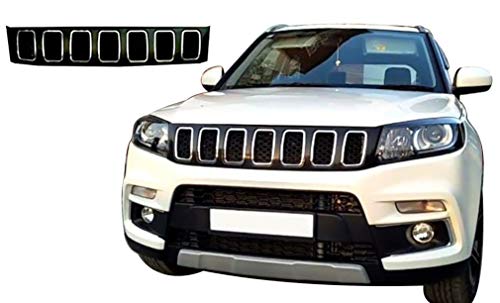 Image of CAR SAAZ Compass Style Front Grill Compatible with Vitara Brezza Type 1(2016-2019)