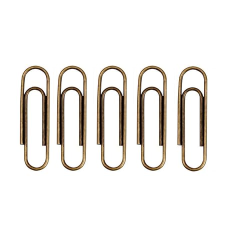 Generic 100Pcs/lot Bronze Color Paper Clips Metal Paper Clips Notes
