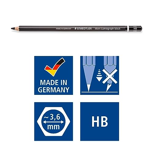 Lápices de arte Staedtler Lumograph HB caja x12 miniatura 5