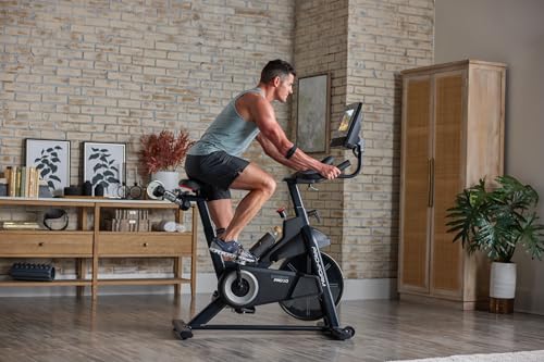 Image of ProForm Carbon Pro10 Studio Bike | Studio Cycling Bike with Integrated HD Touchscreen for Interactive Streaming Classes and Professional Trainer Coaching