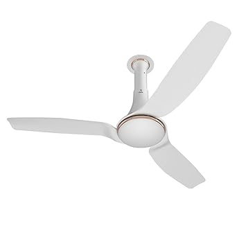 Nex Dryft A90 1200mm Ceiling Fan | 20% Higher Air Thrust | 62W 1 Star PeakTorq??? Motor| Airfluence??? ABS Blade for Low Noise| 100% Copper with Double Ball Bearing (Classic white)