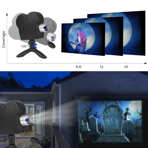 Afrasiy CZHS001 Halloween Projector, Halloween Window Projector thumb #2