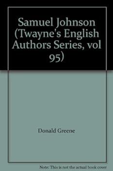 Hardcover Samuel Johnson (Twayne's English Authors Series, vol 95) [Unknown] Book