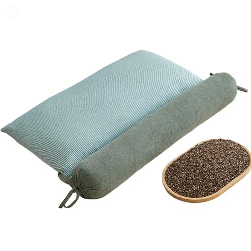 2-in-1 Detachable Innovative buckwheat Pillow, 3 Modes: Skin-Friendly, Breathable, Curve-Fitting, 3-Point Support for Neck/Shoulder/Head, aids Joints, deep Sleep, Multi-Protects Cervical Spine