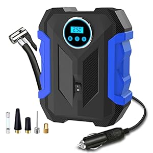 CaRSun Digital Tyre Inflator Portable Air Compressor,150 PSI 12V Air Pump Tyre Inflation With Tyre Pressure Gauge And…