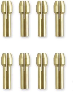 42-77-0400 Cordless Rotary Tool Accessories 8Pcs Quick Change Brass Collet Compatible with Milwaukee 12.0V Rotary Tools