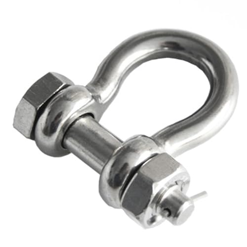 Yanyucb Bow Shackle, Heavy Duty D Ring Shackle, Marine Grade 316 Stainless Steel Boat Anchor Kit Screw Shackle With Cotter Pin thumb #4