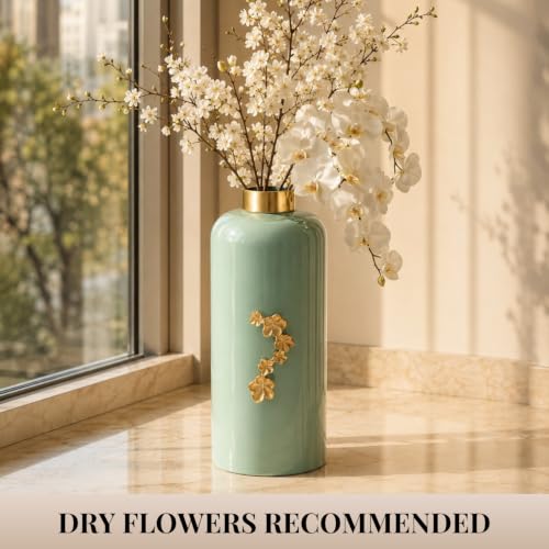 Image of Urban Born Vases For Living Room Corner |Big Vases For Elegant Home Decoration |Home Decor Flower Vase Iron |Fresh or artificial Metal Flower Vase Stand For Dining Table, Bedroom, Office, Wedding Gift