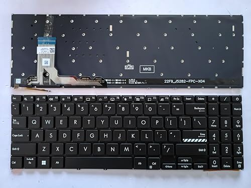 Eobruweo �m�[�g�p�\�R�������p�L�[�{�[�h US Asus Vivobook X1502 X1502ZA X1503 X1503ZA X1504 X1504VA�p �g���b�N�|�C���g�Ȃ� �o�b�N���C�g�t��