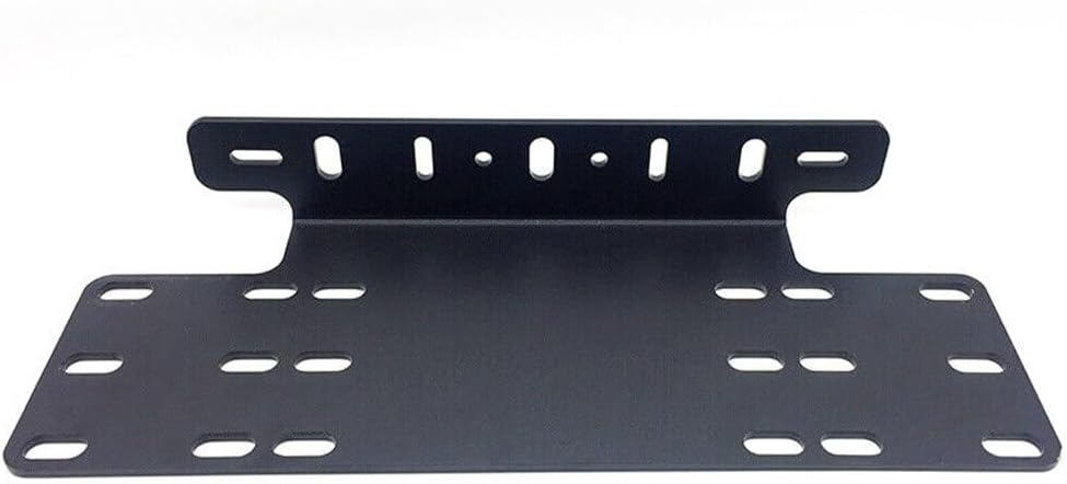 Car Front Bumper License Plate Mount Bracket Frame Universal LED Work Mounting Light Bar Holder for Truck Driving