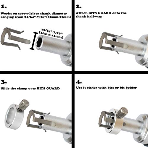 Ratcheting Screwdriver - I-RATCHET Ergonomic Stubby Ratcheting Screwdriver 6-IN-1 Bit Set with BITS GUARD Quick Release, Torque Assist - Wrist Stress and Pain Relief