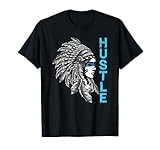 Hustle Tee Native American Indian Girl Rap Lover Christmas T-Shirt