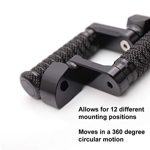 Mc Motoparts 40Mm Extended Rear Foot Pegs Pole Compatible With Crf1000A Africa Twin 2016-2019 16 17 18 19 (Red) #TOP5