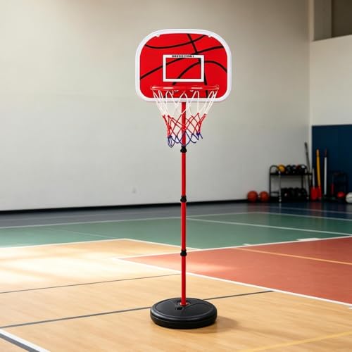 Mini aro de baloncesto portátil infantil regulable con pelotas para interior 3