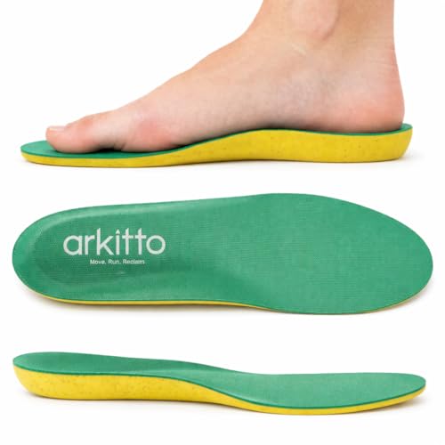Image of Arch Support Insoles Size Extra Large (UK 12,13) for Men & Women | Flat Foot Relief, All-Day Comfort & Footbed Support | Lightweight, Soft, Odourless, Trim-to-Fit, Breathable | 1 Pair