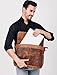 Full Grain Leather Briefcase – Elegant and Durable Laptop Bag for Men and Women, Perfect for Work, Business, and Travel