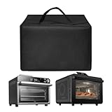 Dust Cover Compatible with Typhur Sync Countertop Smart Toaster Oven Air Fryer Combo,Heavy Duty Nylon Waterproof Covers Case for CHEF iQ MiniOven Countertop Convection Oven,Black