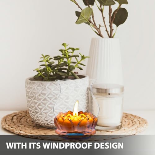 HOLIDYOYO Glass Oil Lamp Shade Windproof Kerosene Lamp Cover for Vintage Style Lighting for Indoor Use Outdoor Trips Light Scattering