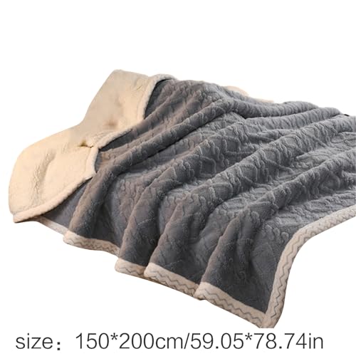 Couverture pour canapé plaid polaire chaude lit maison