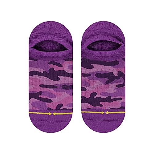 Unisex Pink Camo No Show Sock2