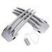 DMAR Artigli di Wolverine per Bambino & Collana di Wolverine Claws Wolverine per Bambini 1 Paio Artigli Wolverine Plastica Costume Wolverine di Halloween Cosplay