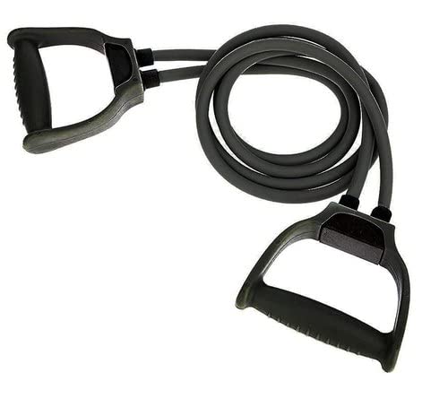 Quill Double Toning Resistance Tube Heavy Quality Pull Rope Elastic Rubber Exercise Band for Stretching, Workout, Home Gym and Toning with Heavy QualityGrip D-Shaped Handles for Men and Women (Black) (B09QYVRRMW) Amazon Price History, Amazon Price Tracker