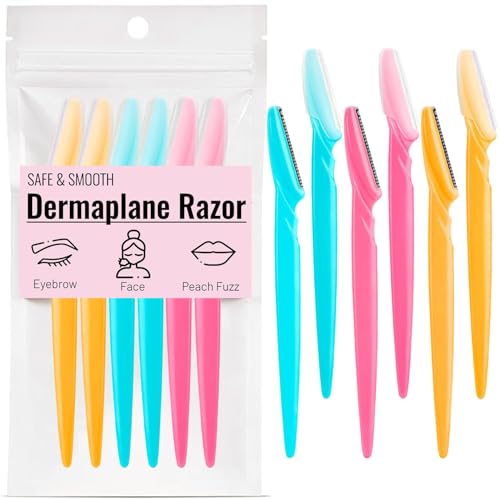Image of AREYZIN Dermaplane Razor for Women - Face Razors for Women & Men, Eyebrow Razor & Face Shaver - Exfoliating Facial Razor & Skin Care Tool for Smoother Skin - 6 Pcs