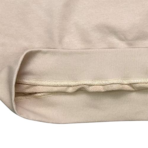 Blackmyth Women Graphic Cute Oversized Sweaters Drop Shloulder Sweatshirts Apricot Large #TOP2