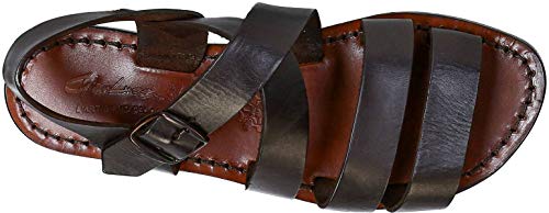 Brown Leather Ladies Franciscan Sandals Handmade in Italy4