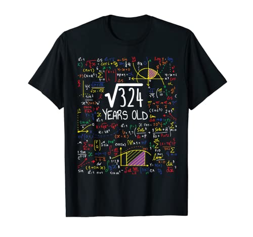 18ème anniversaire racine carrée de 324 18 ans amoureux des T-Shirt