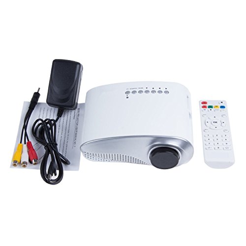 Image of Taotaole RD-802 24W LED HD Home Mini Projector w / HDMI /VGA /USB Remote Control White