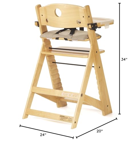 Keekaroo Height Right High Chair with Tray, Natural