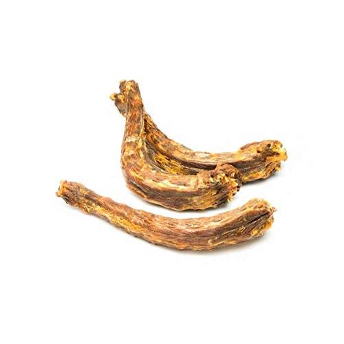 Bonya Smile rinderlunge für Hunde leckerli rinderohren getrocknet kaninchenohren rinderkopfhaut hühnerfüße Huhn (Putenhälse 1kg)