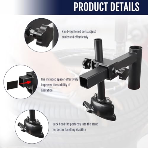 WIKIBB Manual Tire Changer Duck Head Conversion Welding Kit with Duck Head Bracket Kit Compatible with Most Car Tires - Thumbnail 6