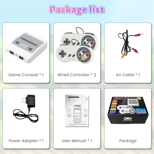 Retro Gaming Console Mini Plug & Play TV Video Game System with 620 Built-in Classic Games, Dual Controllers, AV Output, Ideal for Christmas & Birthday Gifts
