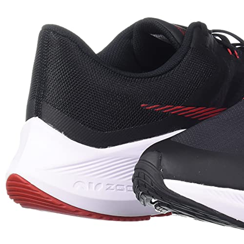 ▷ Nike Air Zoom Winflo 8 para hombre, negro/rojo/gris, negro, 9.5