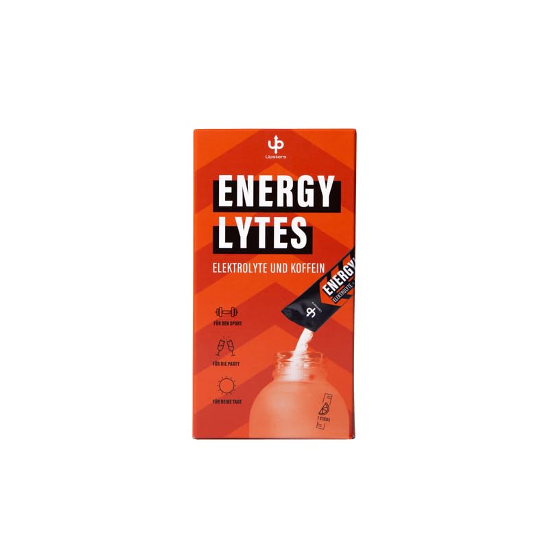 Upsters Energylytes I Elektrolyt Pulver mit 160 mg Koffein I Energy Drink I Konzentration I 7 Portionen zur Hydrierung I Zuckerfrei und mit L-Tyrosin I Für Sport & Party I Orange