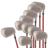 SILWARE Silicone Golf Iron Covers, 10-Pack, See-Through Universal Fit