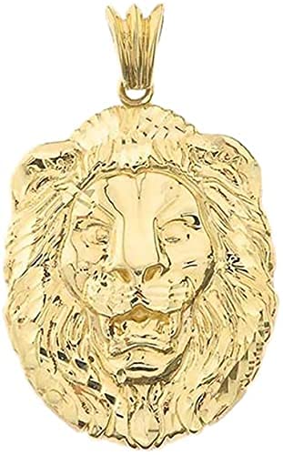 Animal Kingdom 14k Yellow Gold Lion Pendant