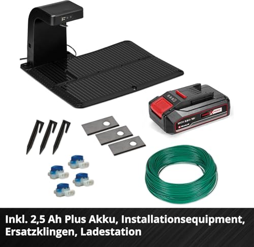 Einhell Mähroboter FREELEXO 500 Power X-Change (18 V, App-Steuerung, IPX5, Over-The-Air Updates via Wi-Fi, inkl. Installationsequipment für 500 m² + 2,5 Ah Plus Akku) – Bild 5