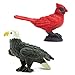 Safari Ltd. Good Luck Minis Birds Fun Pack – 8 Mini Figurines: Snowy Owl, Bald Eagle, Flamingo, Cardinal, Emperor Penguin, Chick, Kiwi, Toucan – Educational Toy Figures for Boys, Girls & Kids Ages 5+